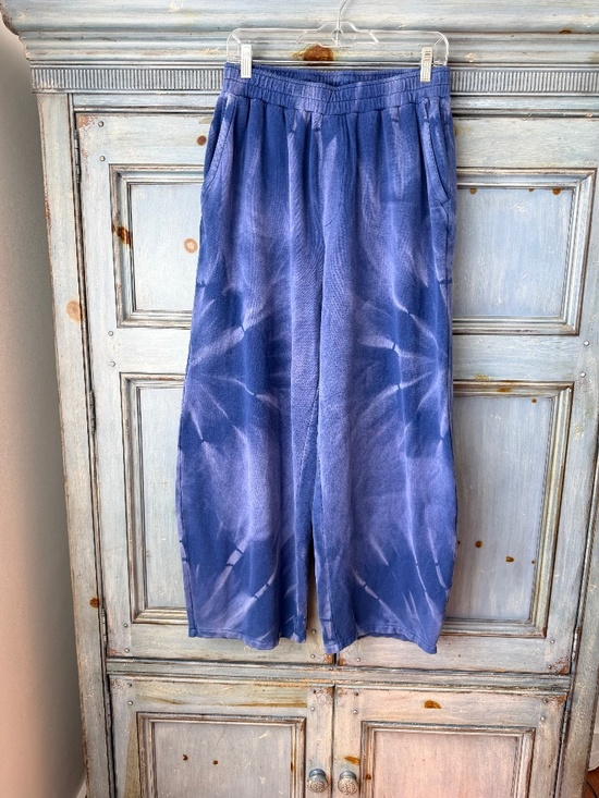 The Elder Statesman Pants - The Elder Statesman Wide Leg Tie Dye Sweatpants Size M